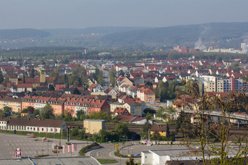 Obraz premium aerial view of Schwandorf