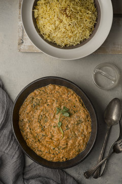 Indian Curry with Basmati Pilaf 