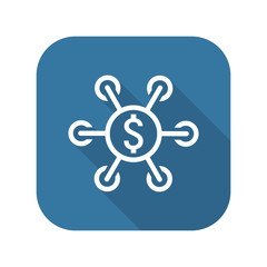 Investment Icon. Business Concept. Flat Design.