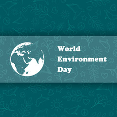 World environment day. Ecology Background.