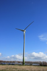 Fototapeta na wymiar Wind turbine generating electricity