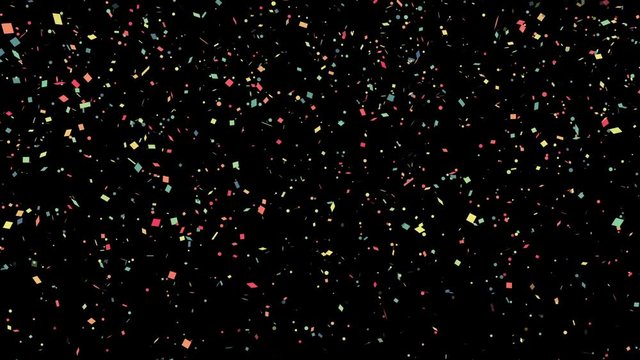 Background of multi-colored flying confetti