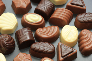 Different sorts of chocolates