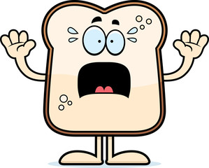 Scared Cartoon Bread