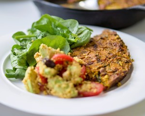 Tofu and Sun-dried Tomato Fritatta