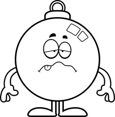 Sick Cartoon Ornament