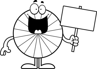 Cartoon Peppermint Sign