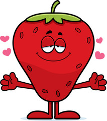 Cartoon Strawberry Hug