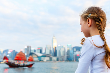 Little girl in Hong Kong