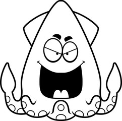 Evil Cartoon Squid