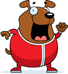 Fototapeta premium Cartoon Dog in Pajamas