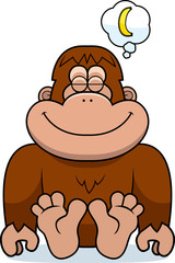 Cartoon Bigfoot Dreaming