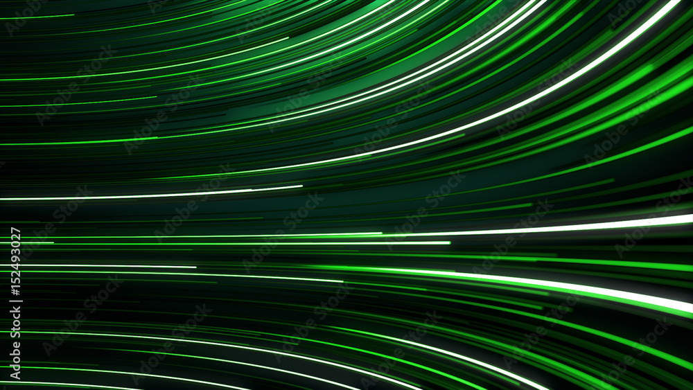 Aufkleber abstract background with animation moving of lines for fiber optic network.
