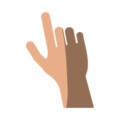 hand pointing with index finger icon image vector illustration design 