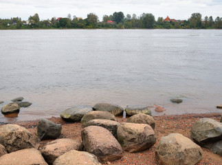 Neva River on the outskirts of St. Petersburg.