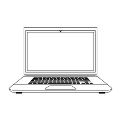 Fototapeta premium laptop computer icon image vector illustration design 