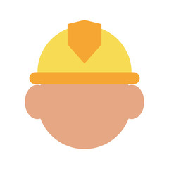 construction worker builder contractor icon image vector illustration design 