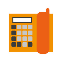 landline phone icon image vector illustration design 