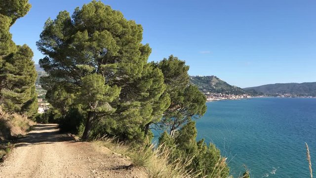 The view from Tresino hill, Cilento, 4K