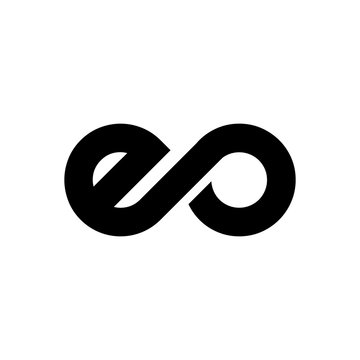 Initial Letter EO Linked Design Logo