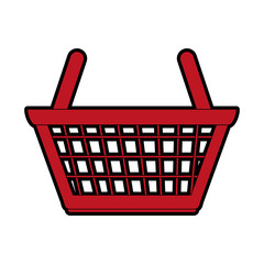 shopping basket icon image vector illustration design 