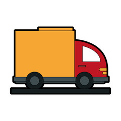 delivery or cargo truck icon image vector illustration design 