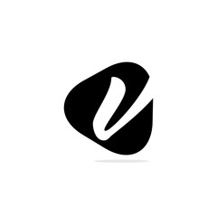 Initial Letter V Triangle Design Logo