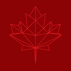 Low Poly Maple Leaf