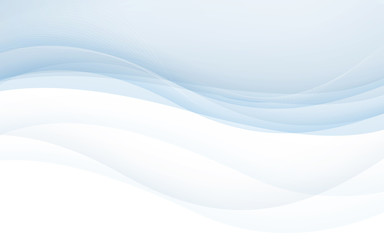 Abstract blue waves - data stream concept. Vector