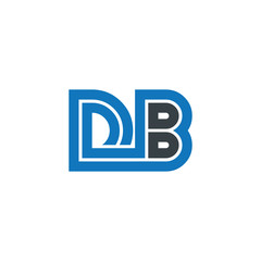 Initial Letter DB Linked Design Logo