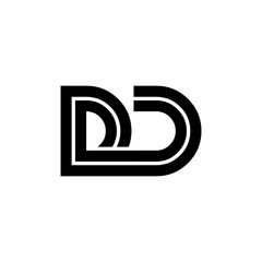 Initial Letter DC Linked Design Logo