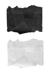 Piece of torn paper, space for copy