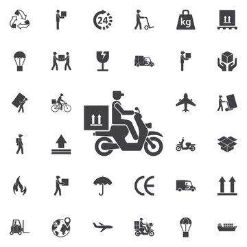 delivery moped icon