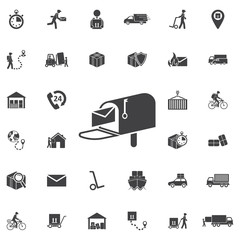 Mail box icon - Vector