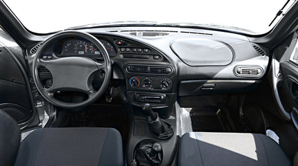 The front panel of the car. Interior