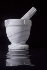 Mortar with pestle