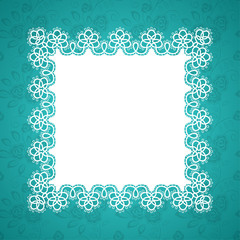 Lace square frame
