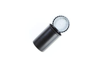 Outer box of film cartridge represent the photography technology concept.