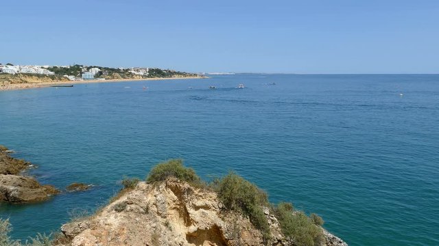 View over the bay of Albufeira