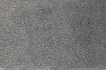 Gray suede texture or background, short fiber, closeup