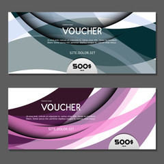 Gift voucher. Vector, illustration. 