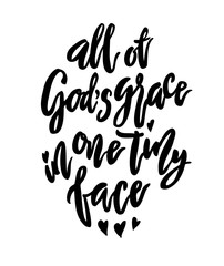 Baby nursery handwritten lettering