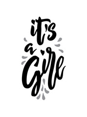 Baby nursery handwritten lettering