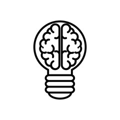 Big idea bulb symbol icon vector illustration graphic design