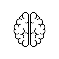 Human brain symbol icon vector illustration graphic design