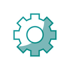 Gear machinery piece icon vector illustration graphic design