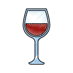 wineglass icon over white background. vector illustration