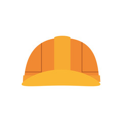 construction helmet icon over white background. colorful desing. vector illustration