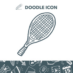 Doodle Tennis racket
