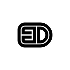 Initial Letter ED Linked Design Logo